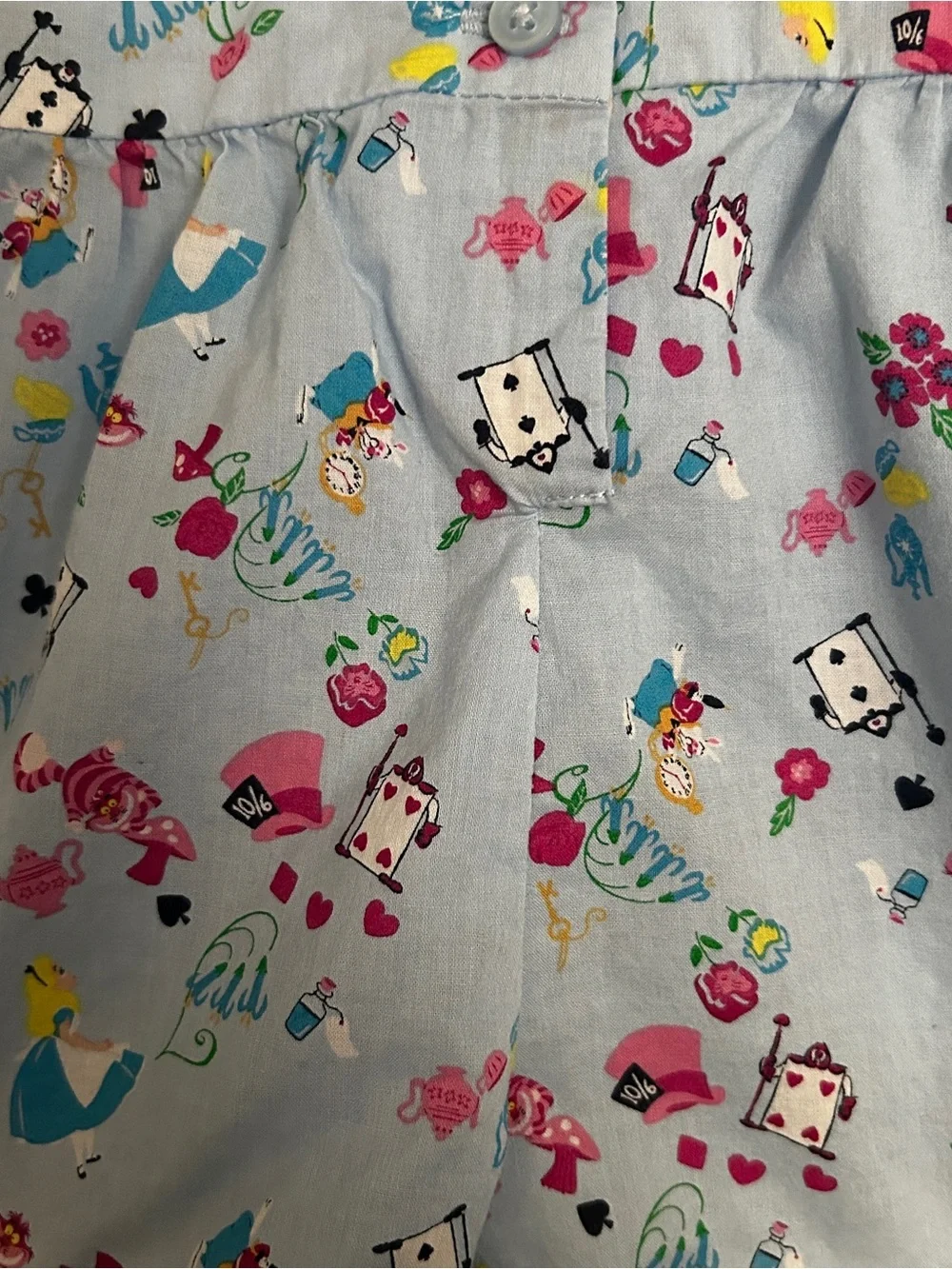 Disney x Janie and Jack Alice In Wonderland Dainty Dawn Icon Romper 2T